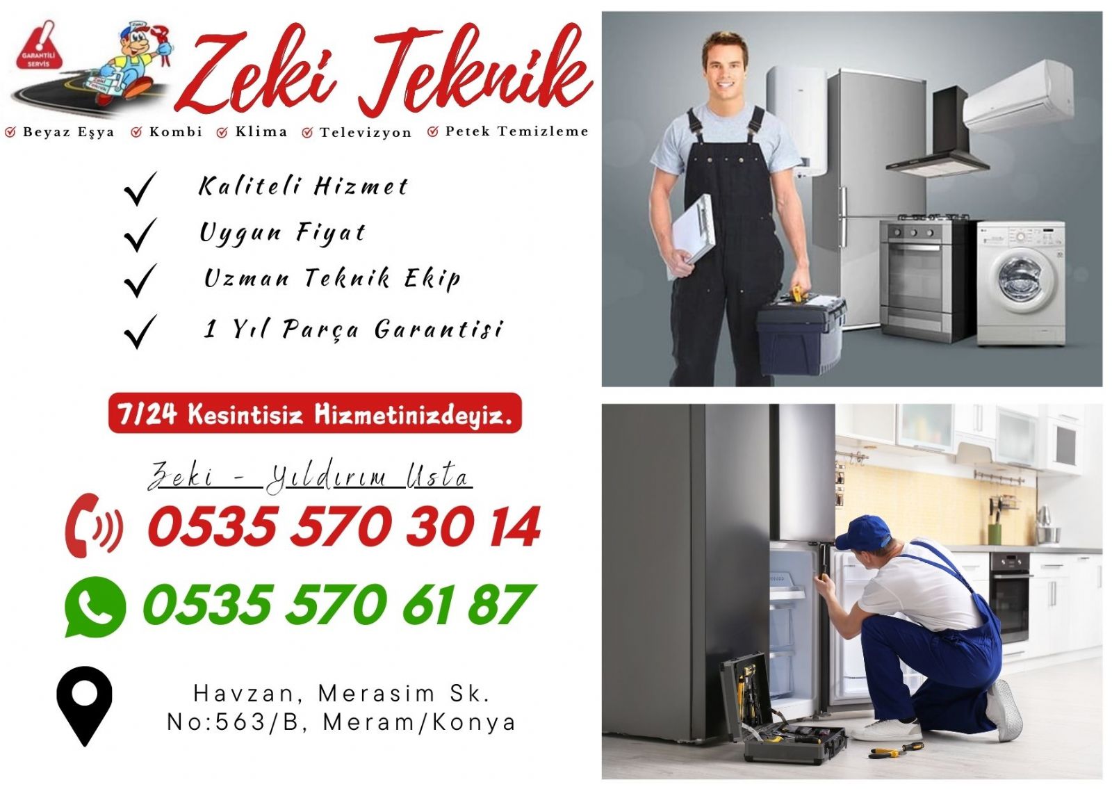 Meram Beyaz Eşya Servisi 